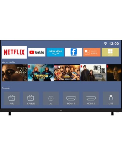 TV Smart LED Mtek MK32FSAH 32&quot; HD Wifi - Preto