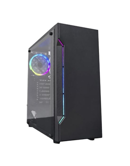 Gabinete Gamer Satellite 1101K ATX / 1 Cooler / RGB - Preto