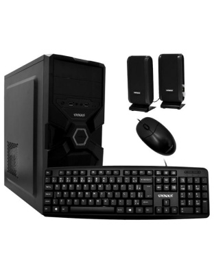 Gabinete Kit Satellite K731 Fonte / Speaker / Mouse / Teclado Portugues - Preto