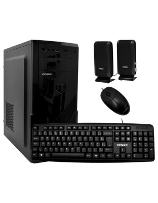 Gabinete Kit Satellite K761 Fonte 200W / Speaker / Mouse / Teclado Portugues - Preto