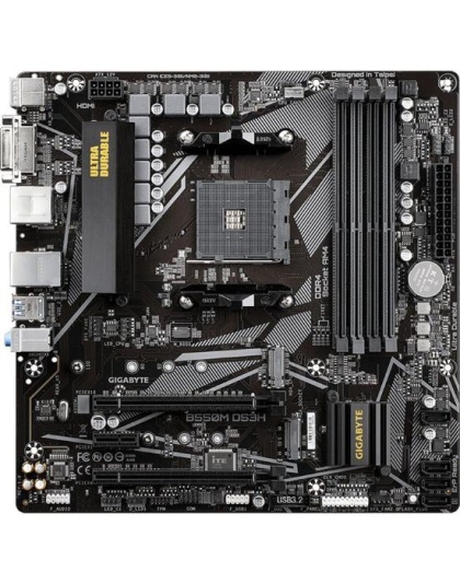 Placa Mãe Gigabyte B550M DS3H Socket AM4 / DDR4